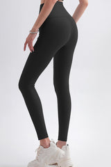Highly Stretchy Elastic Waistband Yoga Leggings